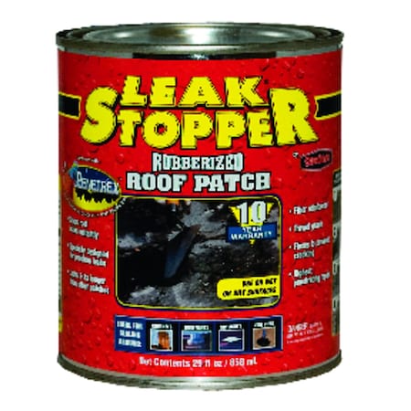 Leak Stopper Leak Stopper Gloss Black Rubber Roof Patch 29 oz 0318-GA